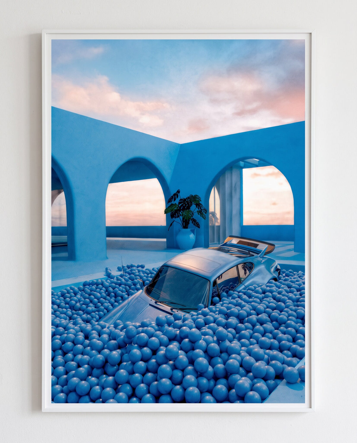 AZUR 01 framed in white on a white wall